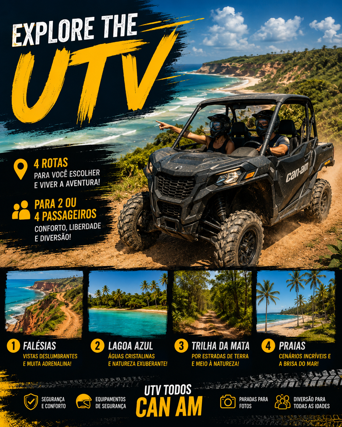 UTV Can-Am — 4 rotas